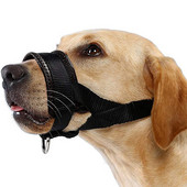 Šuns snukis Minkštas nailoninis antsnukis kramtymui, kvėpuojantis paminkštintas snukio kilpa vidutinio dydžio ir ypač dideliems agresyviems šunims