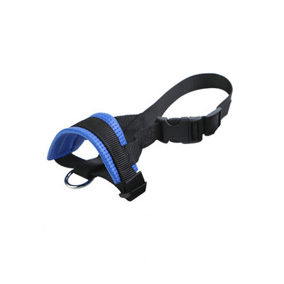 Šuns snukis Minkštas nailoninis antsnukis kramtymui, kvėpuojantis paminkštintas snukio kilpa vidutinio dydžio ir ypač dideliems agresyviems šunims