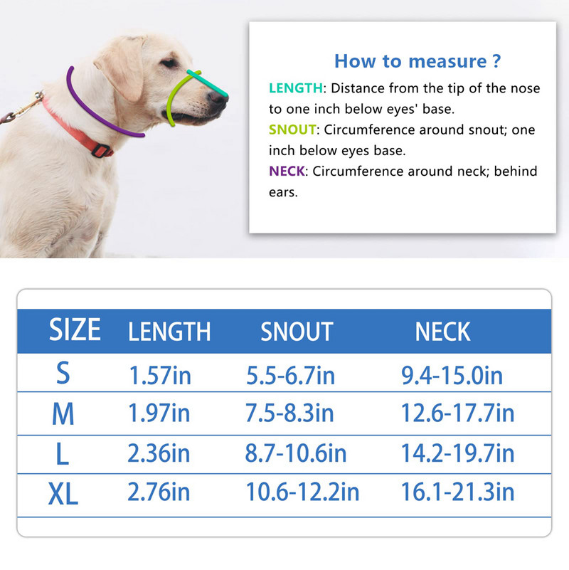 Brnjica za pse s mrežastom navlakom za male i srednje velike pse, sprječava grize, laje i lizanje