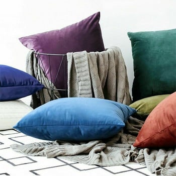 Nordic Pillows Πολυτελές βελούδινο κάλυμμα μαξιλαριού διακοσμητικό για καναπέ σαλονιού Cozy κάλυμμα μαξιλαριού Navy Διακοσμητικό σπιτιού 40x40 Cojines