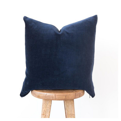 Perne nordice Husă de pernă din catifea de lux Decorativă pentru canapea de sufragerie Husă de pernă confortabilă bleumarin Decor pentru casă 40x40 Cojines