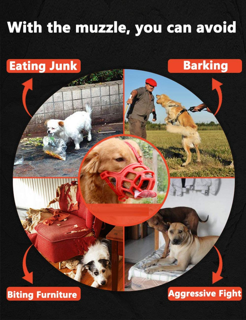 Ρύγχος σκύλου, Ρύγχος με αναπνεύσιμο καλάθι για μεσαίους, μεγάλους και X-large σκύλους, Σταματήστε το δάγκωμα, το γάβγισμα και το μάσημα, το καλύτερο για επιθετικούς σκύλους