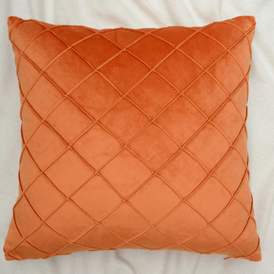 Otthoni dekoratív párnahuzat Luxus bársony párnahuzat rács Redőzött 45X45CM 3D geometrikus párnahuzat sötétkék rózsaszín párnahuzat