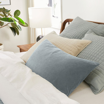 Luxury Velvet Μαξιλαροθήκη οσφυϊκής 30X50 Nordic Cushion Cover Green Διακοσμητικά Μαξιλάρια Μονόχρωμο Κάλυμμα Μαξιλαριού για Σαλόνι