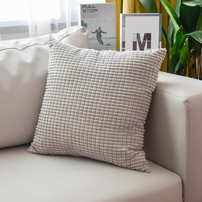 Masszázsdobó párnahuzat Dekoratív dobópárnahuzat nagy szemű kukorica csíkos vastag 45x45 párnahuzat kanapé hálószobához