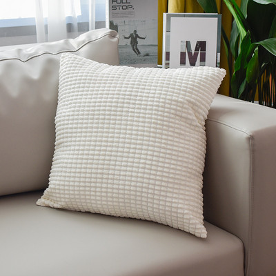 Masszázsdobó párnahuzat Dekoratív dobópárnahuzat nagy szemű kukorica csíkos vastag 45x45 párnahuzat kanapé hálószobához