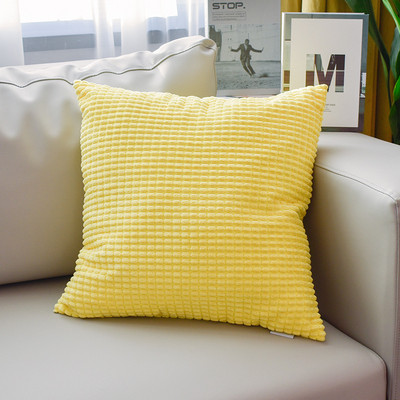 Masszázsdobó párnahuzat Dekoratív dobópárnahuzat nagy szemű kukorica csíkos vastag 45x45 párnahuzat kanapé hálószobához