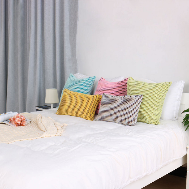 Masszázsdobó párnahuzat Dekoratív dobópárnahuzat nagy szemű kukorica csíkos vastag 45x45 párnahuzat kanapé hálószobához