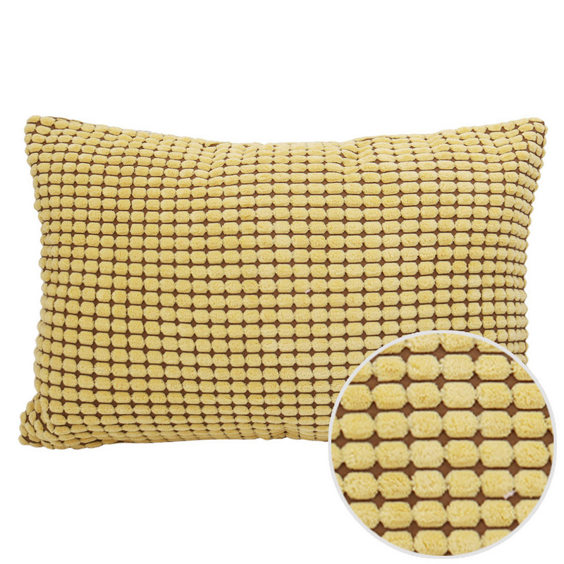 Masszázsdobó párnahuzat Dekoratív dobópárnahuzat nagy szemű kukorica csíkos vastag 45x45 párnahuzat kanapé hálószobához