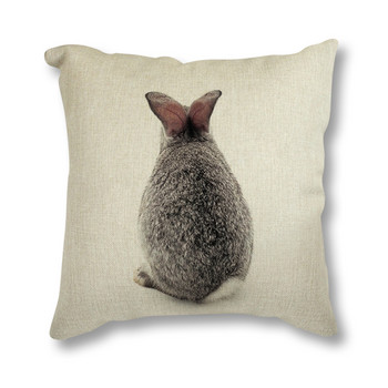 Animal Rabbit Deer Flower Crown Nursery Printed Διακοσμητικό κάλυμμα μαξιλαριού Μαξιλαροθήκη Nordic Cushion Κάλυμμα καναπέ Διακόσμηση αυτοκινήτου
