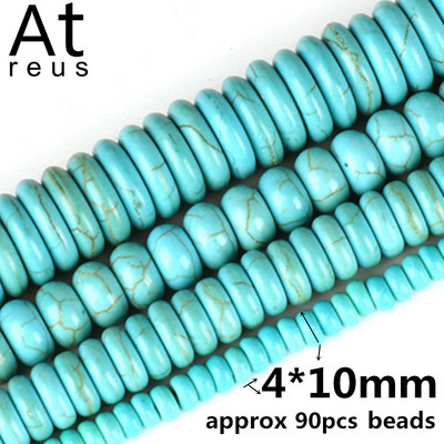 35 Στυλ Faceted Στρογγυλό Κρανίο Αστερίας Καρδιά Λουλούδι Ειρήνη Σταυρός μίμησης Τυρκουάζ Χαλαρές χάντρες σπόρων για κοσμήματα κατασκευής DIY