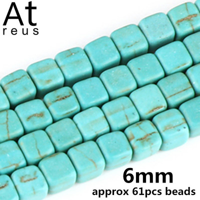 35 Στυλ Faceted Στρογγυλό Κρανίο Αστερίας Καρδιά Λουλούδι Ειρήνη Σταυρός μίμησης Τυρκουάζ Χαλαρές χάντρες σπόρων για κοσμήματα κατασκευής DIY