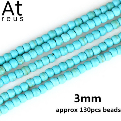 35 Στυλ Faceted Στρογγυλό Κρανίο Αστερίας Καρδιά Λουλούδι Ειρήνη Σταυρός μίμησης Τυρκουάζ Χαλαρές χάντρες σπόρων για κοσμήματα κατασκευής DIY