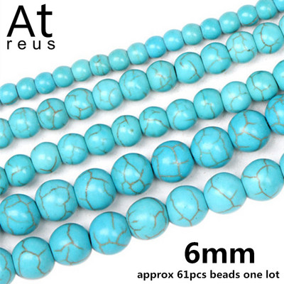 35 Στυλ Faceted Στρογγυλό Κρανίο Αστερίας Καρδιά Λουλούδι Ειρήνη Σταυρός μίμησης Τυρκουάζ Χαλαρές χάντρες σπόρων για κοσμήματα κατασκευής DIY