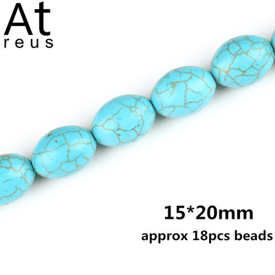 35 Στυλ Faceted Στρογγυλό Κρανίο Αστερίας Καρδιά Λουλούδι Ειρήνη Σταυρός μίμησης Τυρκουάζ Χαλαρές χάντρες σπόρων για κοσμήματα κατασκευής DIY