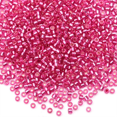 Κολιέ σκουλαρίκι από γυαλί γοητείας 2mm Ασημί Χρώμα με επένδυση Japan Spacer Seed Beads for Jewelry Making DIY κολιέ