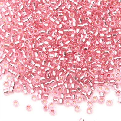 Κολιέ σκουλαρίκι από γυαλί γοητείας 2mm Ασημί Χρώμα με επένδυση Japan Spacer Seed Beads for Jewelry Making DIY κολιέ