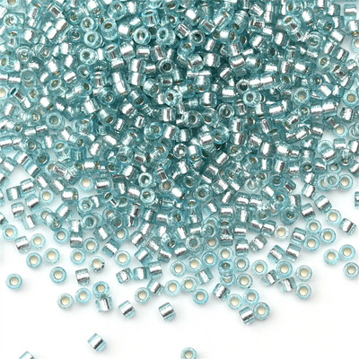 Κολιέ σκουλαρίκι από γυαλί γοητείας 2mm Ασημί Χρώμα με επένδυση Japan Spacer Seed Beads for Jewelry Making DIY κολιέ