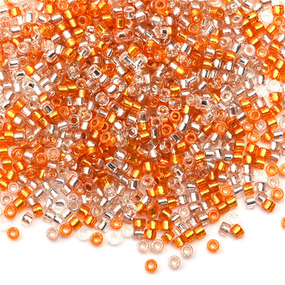 Κολιέ σκουλαρίκι από γυαλί γοητείας 2mm Ασημί Χρώμα με επένδυση Japan Spacer Seed Beads for Jewelry Making DIY κολιέ