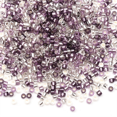 Κολιέ σκουλαρίκι από γυαλί γοητείας 2mm Ασημί Χρώμα με επένδυση Japan Spacer Seed Beads for Jewelry Making DIY κολιέ