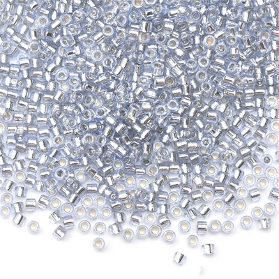 Κολιέ σκουλαρίκι από γυαλί γοητείας 2mm Ασημί Χρώμα με επένδυση Japan Spacer Seed Beads for Jewelry Making DIY κολιέ