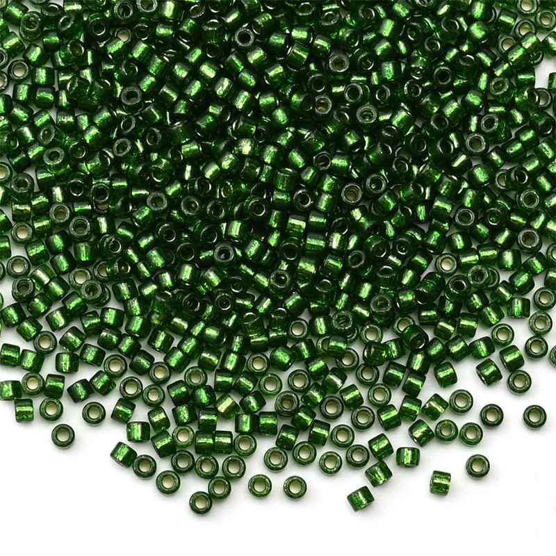 Κολιέ σκουλαρίκι από γυαλί γοητείας 2mm Ασημί Χρώμα με επένδυση Japan Spacer Seed Beads for Jewelry Making DIY κολιέ