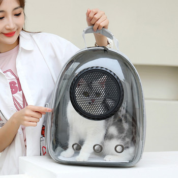 Astronaut Window Bubble Carrying Bag Breathable Space Capsule Διαφανής τσάντα μεταφοράς κατοικίδιων ζώων Σακίδιο πλάτης σκύλου γάτα