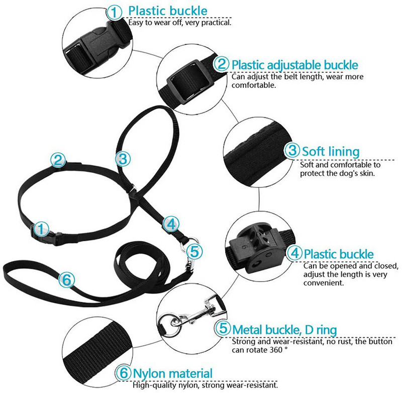 Nylon Dog Pet Dog με κολάρο κεφαλιού Απαλό λουρί με καπίστρι Leader Stop Pulling Εκπαίδευση ρύγχους Εργαλεία αξεσουάρ σκύλου