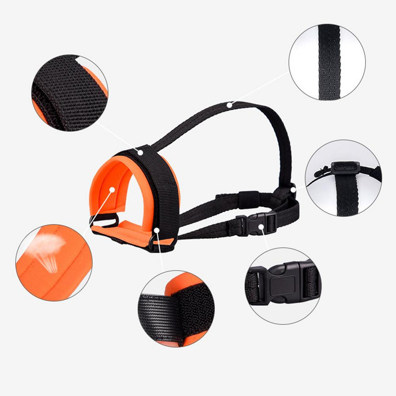 Ρυθμιζόμενο κάλυμμα στόματος για σκύλους κατοικίδιων ζώων Ρυθμιζόμενες αναπνέουσες αντι-δαγκωτικές μουσούδες κατά του γαβγίσματος για μεγάλους μεσαίους μικρούς σκύλους Αξεσουάρ