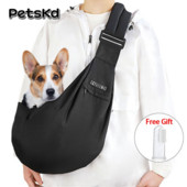 Petskd Πτυσσόμενος μεταφορέας γάτας Φορητός ώμος Messenger Τσάντα γάτας Sling Τσάντα σκύλου Αξεσουάρ για κατοικίδια ζώα για μικρά σκυλιά Γατάκι για βόλτα