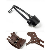 Ρυθμιζόμενο ρύγχος σκυλιών κατοικίδιων ζώων PU Δερμάτινο κάλυμμα στόματος σκύλου Αναπνεύσιμες μάσκες μασήματος δαγκώματος για σκύλους για μικρούς μεσαίους μεγάλους σκύλους