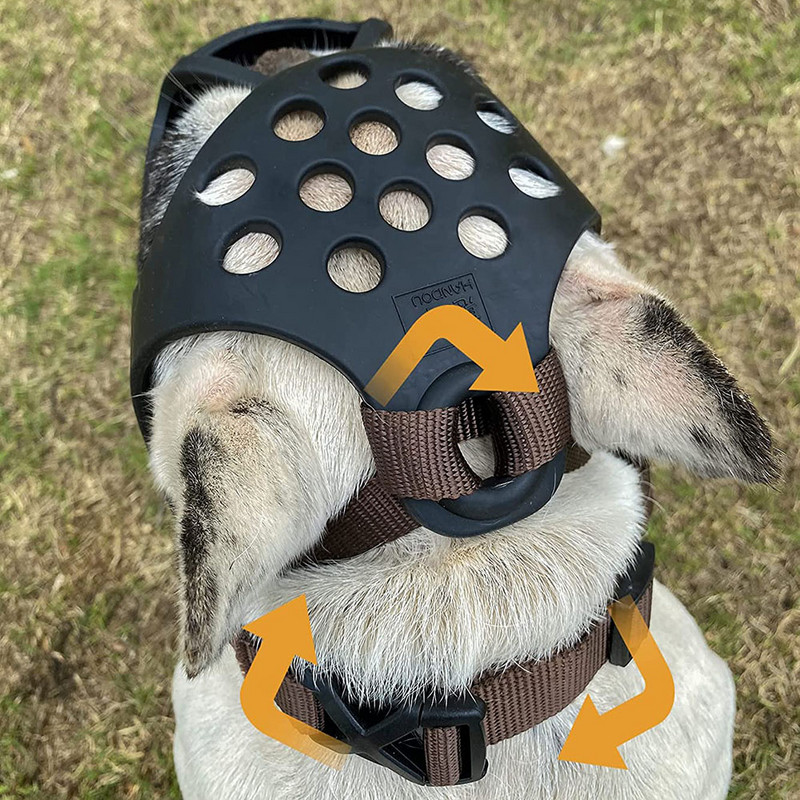 Νέα μάσκα με ρύγχος σκύλου για σκύλους κατοικίδιων ζώων κατά του τσιμπήματος που σταματά να γαβγίζει Μικρός μεγάλος σκύλος Ρυθμιζόμενος ρύγχος κατοικίδιων στο στόμα Αξεσουάρ σκυλιών μπουλντόγκ