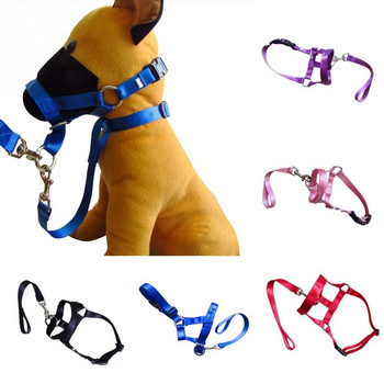 Nylon Dogs Head Collar Dog Training Halter Μπλε Κόκκινο Μαύρο Χρώματα SML XL XXL Μεγέθη