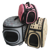 Φορητό τσαντάκι ταξιδιού για μικρά κατοικίδια ζώα σε εξωτερικό χώρο Πτυσσόμενο Paw Cat Crate Kitty Τσάντα χειρός Μαλακή τσάντα ώμου για σκύλους που αναπνέει