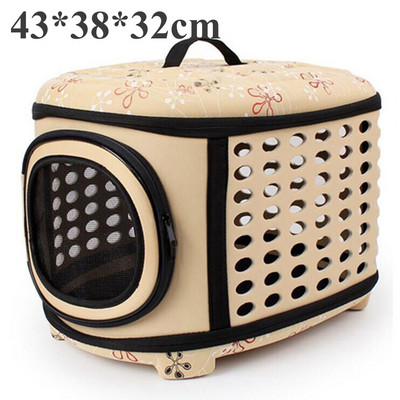 Φορητό τσαντάκι ταξιδιού για μικρά κατοικίδια ζώα σε εξωτερικό χώρο Πτυσσόμενο Paw Cat Crate Kitty Τσάντα χειρός Μαλακή τσάντα ώμου για σκύλους που αναπνέει