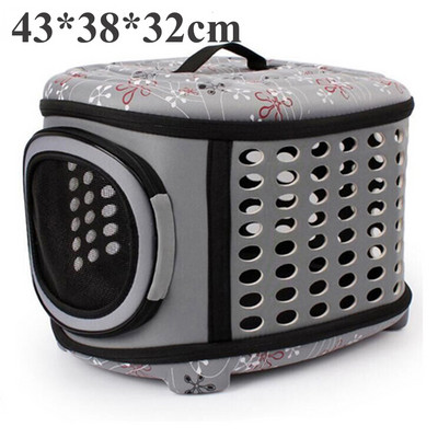Φορητό τσαντάκι ταξιδιού για μικρά κατοικίδια ζώα σε εξωτερικό χώρο Πτυσσόμενο Paw Cat Crate Kitty Τσάντα χειρός Μαλακή τσάντα ώμου για σκύλους που αναπνέει