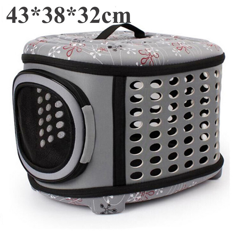 Φορητό τσαντάκι ταξιδιού για μικρά κατοικίδια ζώα σε εξωτερικό χώρο Πτυσσόμενο Paw Cat Crate Kitty Τσάντα χειρός Μαλακή τσάντα ώμου για σκύλους που αναπνέει
