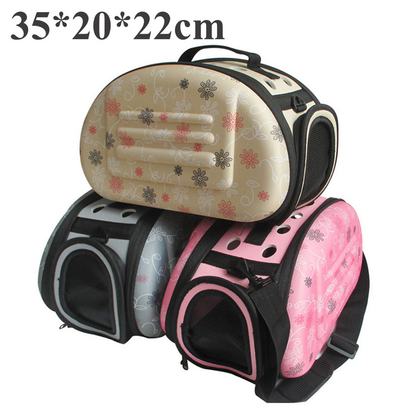 Φορητό τσαντάκι ταξιδιού για μικρά κατοικίδια ζώα σε εξωτερικό χώρο Πτυσσόμενο Paw Cat Crate Kitty Τσάντα χειρός Μαλακή τσάντα ώμου για σκύλους που αναπνέει