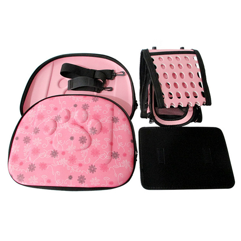 Φορητό τσαντάκι ταξιδιού για μικρά κατοικίδια ζώα σε εξωτερικό χώρο Πτυσσόμενο Paw Cat Crate Kitty Τσάντα χειρός Μαλακή τσάντα ώμου για σκύλους που αναπνέει