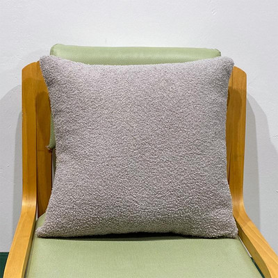 Siva plišana jastučnica Cosy Teddy Boucle jastučnica za kauč za dnevnu sobu 45X45CM jastuci za bacanje ukrasni cojines