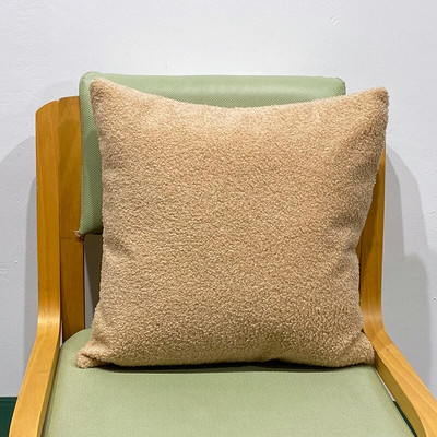 Siva plišana jastučnica Cosy Teddy Boucle jastučnica za kauč za dnevnu sobu 45X45CM jastuci za bacanje ukrasni cojines