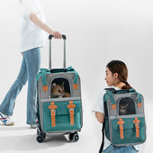 Kisállat bőrönd macska hátizsák légáteresztő kis kutya hátizsák cica utazó kocsi tok kutya kültéri hordtáska kisállat macska kocsi tok