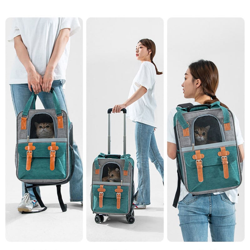 Kisállat bőrönd macska hátizsák légáteresztő kis kutya hátizsák cica utazó kocsi tok kutya kültéri hordtáska kisállat macska kocsi tok
