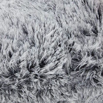 Κάλυμμα μαξιλαριού από μαλακό γούνινο 43x43cm Cozy βελούδινο διακοσμητικό μαξιλαροθήκη για ντεκόρ καναπέ σαλονιού Μαξιλαροθήκη Λευκή γκρι μαξιλαροθήκη