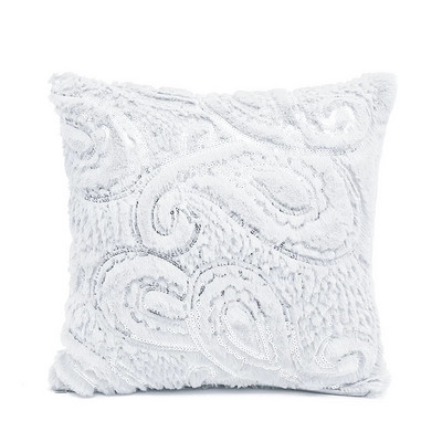 Luxus flitteres szőrme párnahuzat 30x50cm kanapéhoz dekoratív flitter párnahuzat nappalihoz ezüst arany dekor párnahuzat