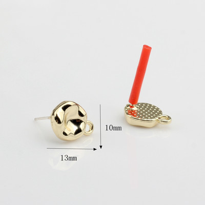 Naušnice s klinovima od legure cinka Jednostavne okrugle geometrije Konektori za naušnice 10 kom/lot za DIY naušnice s nišanima Dodaci za nakit