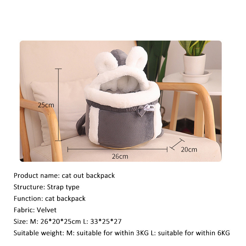 Meleg kisállat hordtáska kis macska kutyák hátizsák téli plüss kisállat ketrec kültéri utazáshoz Kisállat akasztós mellkasi táskák kisállat kellékek