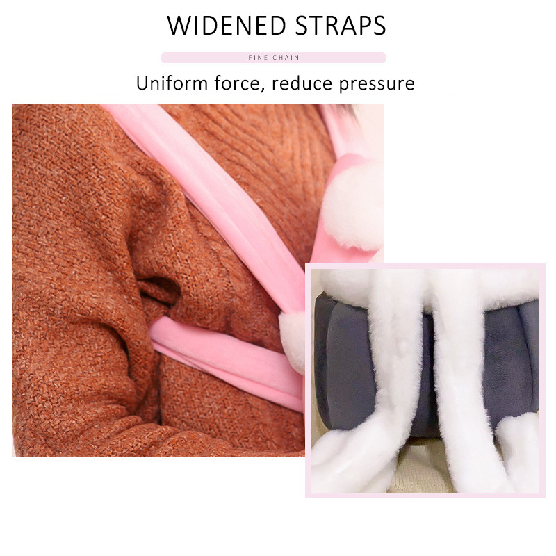 Meleg kisállat hordtáska kis macska kutyák hátizsák téli plüss kisállat ketrec kültéri utazáshoz Kisállat akasztós mellkasi táskák kisállat kellékek