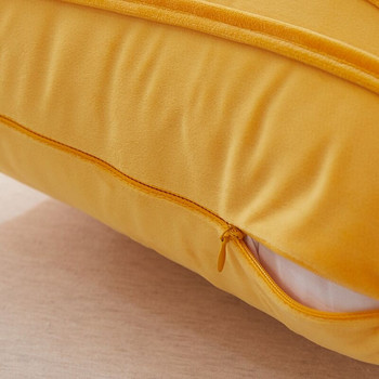 Μαξιλαροθήκη μονόχρωμη Χνουδωτά μαλακά μαξιλάρια 50x50CM Κάλυμμα μαξιλαριού για σαλόνι Κίτρινο καφέ μπλε Housse De Coussin