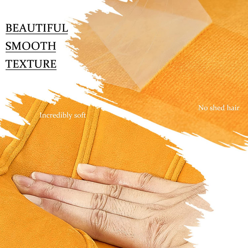 Fetă de pernă de culoare solidă Perne moi pufoase 50x50CM Husă de pernă pentru sufragerie Galben Maro Albastru Housse De Coussin